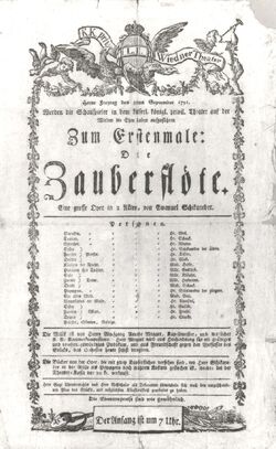 Zauberflöte-Theaterzettel1791