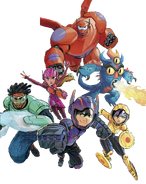 Big Hero 6 team Illustrated Render I