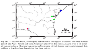 Distribution (from Tourinho & Kury, 2003)