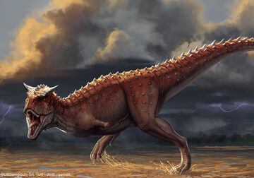 Carnotaurus' tiny arms are immobile and permanently pointing behind its  body so that it's eternally doing the Naruto run, making it the perfect  dinosaur to bring to Area 51 - iFunny Brazil