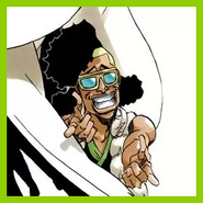 A close-up of Roarius.