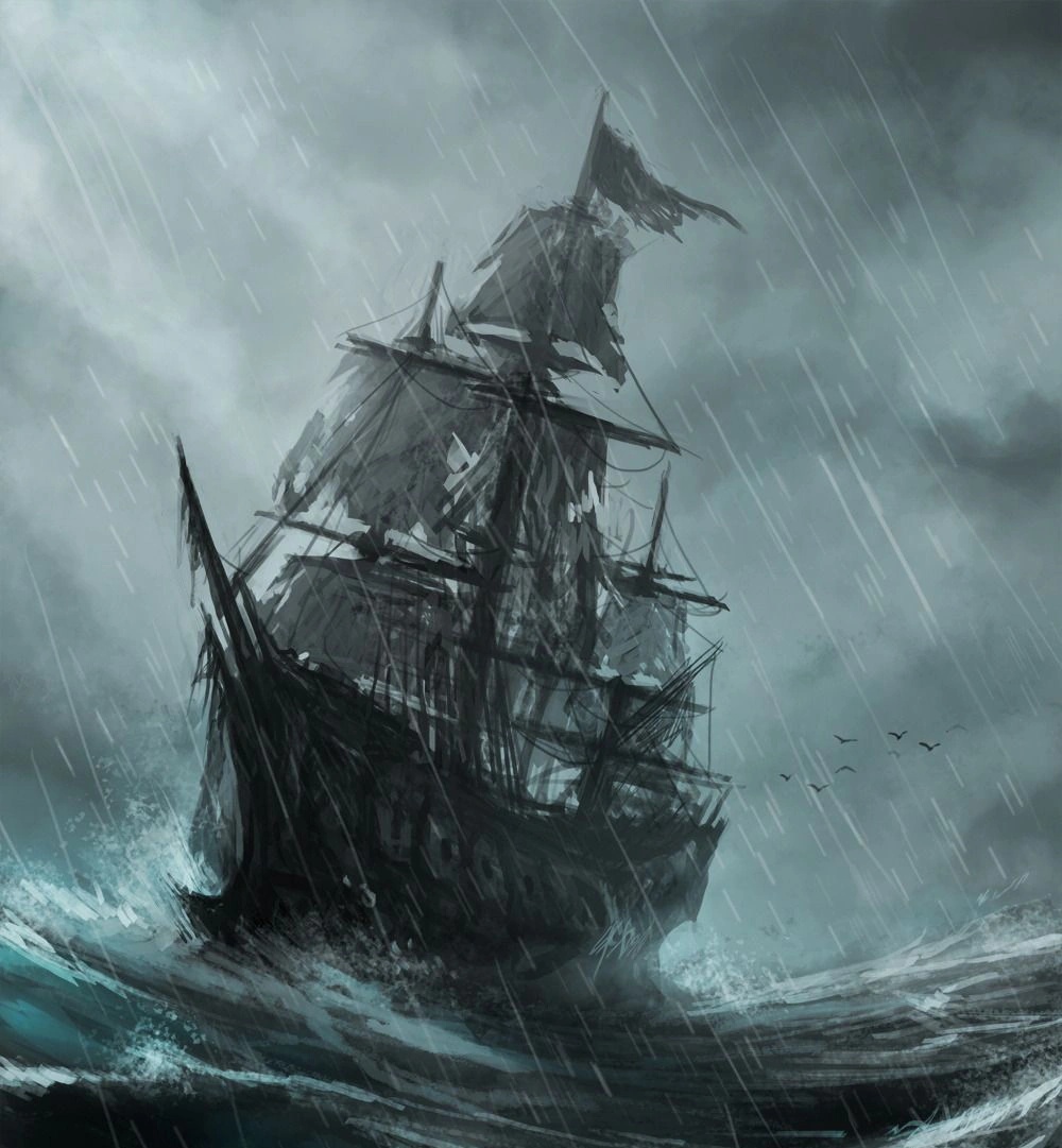 Летучий голландец эскиз тату