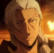 A close-up of Alzien's face.
