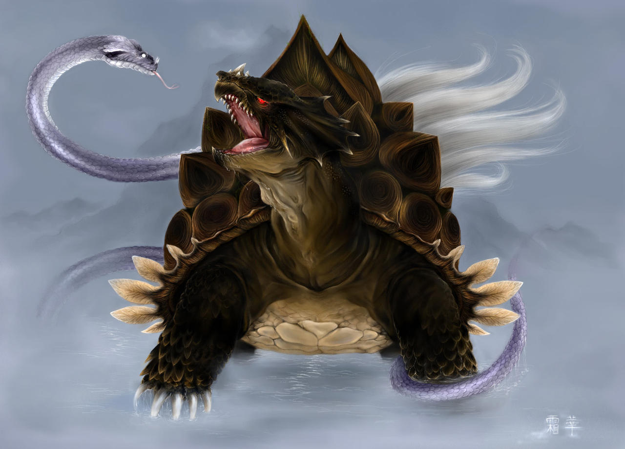 Kame Kame no Mi: Model: Black Tortoise of the North (Genbu) :  r/DevilFruitIdeas