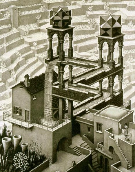 Waterfall (M. C. Escher) | Optical Illusions Wiki | Fandom
