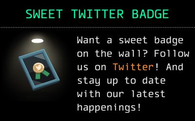 Sweet Twitter Badge