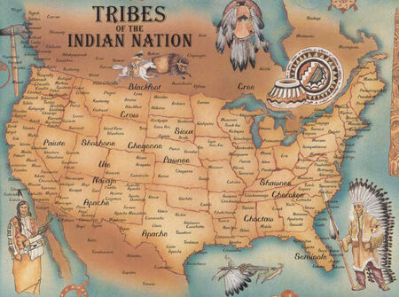 Native American Tribes Map 2