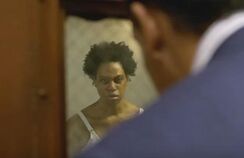 Caputo looking at Sophia in the SHU as seen in the  trailer.