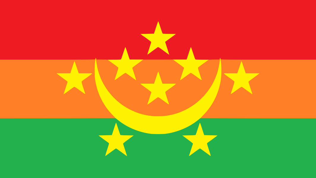Hot Selling Country Banner Ready To Ship Custom Logo High Quality Mauritania Nat