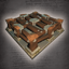 Barricade wood icon