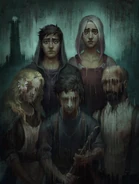 Protagonistas de OSNI em Sobrevivendo ao Horror.jpeg (943 kB) Arte de Bárbara derretida em Sobrevivendo ao Horror