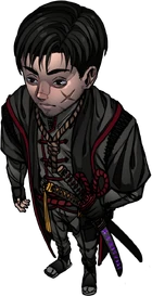 Miniatura Joui após receber a Shinokage em Calamidade