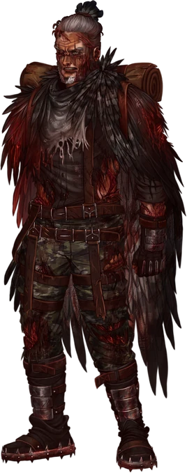 Arte Harpia Desertor em Hexatombe