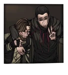 Foto Joui e Arthur sem nariz