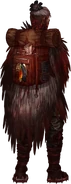 Harpia de costas