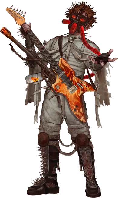 Arte Franco com Guitarra em Hexatombe