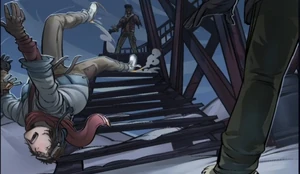Recap Quarentena - Jeffrey escorregando e caindo das escadas da Torre de Rádio