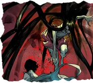 Elizabeth lutando contra a Degolificada em Iniciação