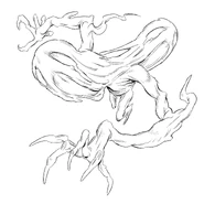 Lineart do Perturbado de duas cabeças, por Kael