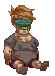Sprite de Golias Strach tendo a sua Visão de Medo