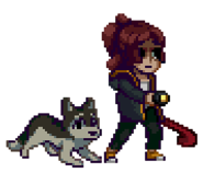 Lupi e Mia.png (17 kB) Pixelart de Lupi e Mia em Enigma do Medo, por PoneiBit