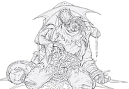 Arte Conceitual de Dalmo sendo finalizado por Velisar, por Kael