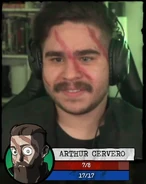 Guaxinim fazendo cosplay de Arthur em O Segredo na Floresta