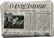 Jornal sobre um "patrulheiro" novato