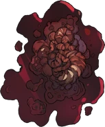 Resíduo da morte de um Zumbi de Sangue