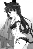 Kuroneko in her gothic cat bikini