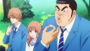 Takeo liking Rinko's home-made sweets