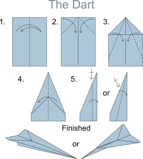 paper airplane instructions step by step