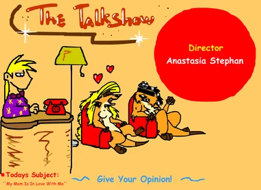 A short reference to "The Talk Show" found in an animation, featuring the Lion King fancharacters Cheekah and Damy (2006).
