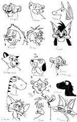 Siah, Mylov, and Daved featured with characters from The Friends. (Lionking.fanart.org upload, December 1, 2005)