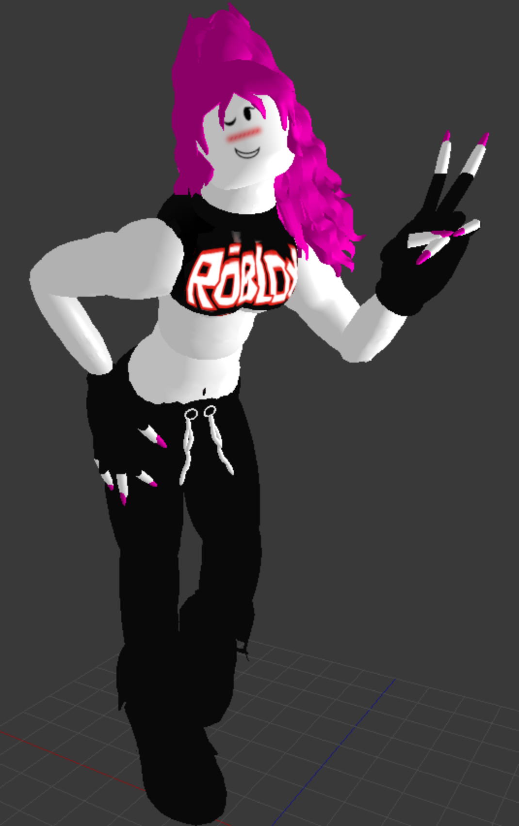 Modern ROBLOX Guest - 1 - Female with Hair