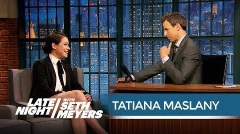 Orphan Black’s Tatiana Maslany on Her Emmy "Snub" - Late Night with Seth Meyers