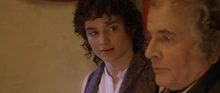 Frodo 111inci yaş gününde Bilbo ile birlikte
