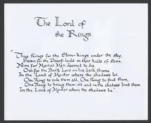 J.R.R. Tolkien - Ring verse