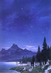 Cuiviénen Gölünde (Ted Nasmith)