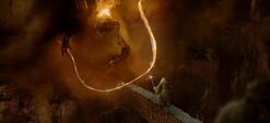 Gandalf Balrog'a meydan okuyor