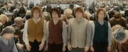 Merry, Frodo, Sam ve Pippin Aragorn'un taç giyme töreninde.