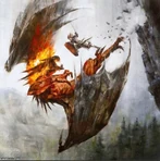 Glorfindel ve Balrog (Eric Velhagen)