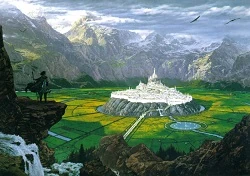 Ted Nasmith - Tuor Reaches the Hidden City of Gondolin