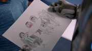 Ty's happy family drawing.