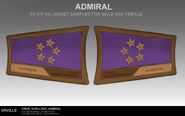 Admiral's shoulder bars.