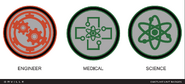 Badges of Engineering, Medical and Science