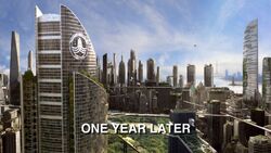 One year later.