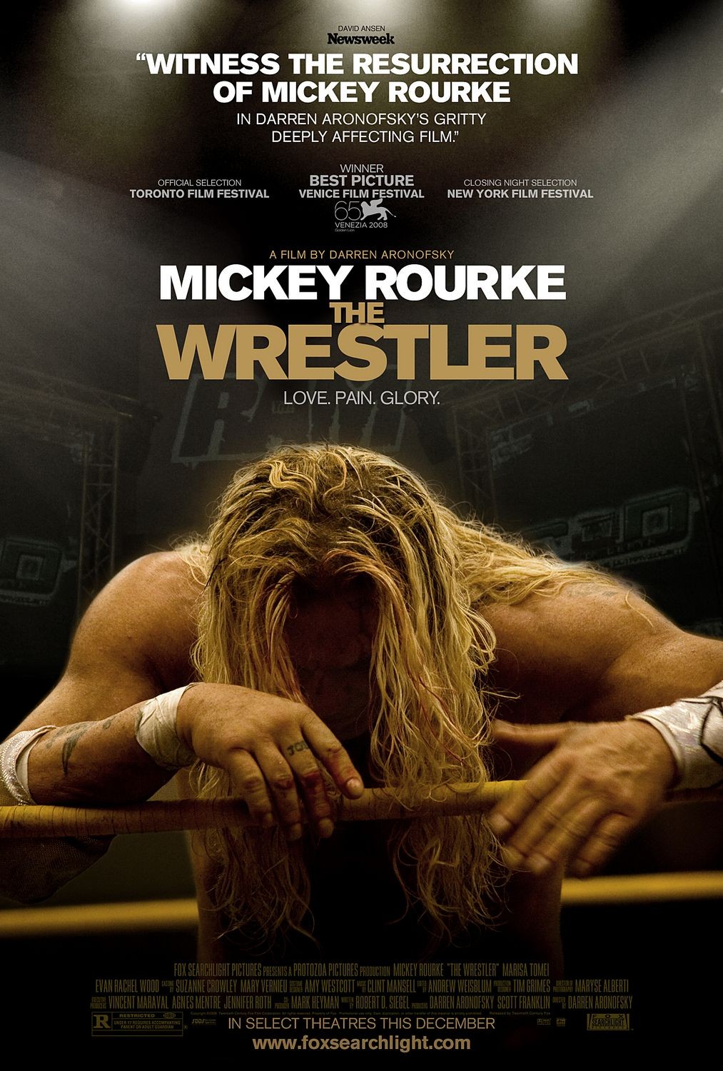 mickey rourke the wrestler oscar