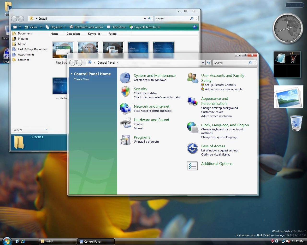 Windows Vista Build 5342 (winmain_idx04) | Operating System Beta
