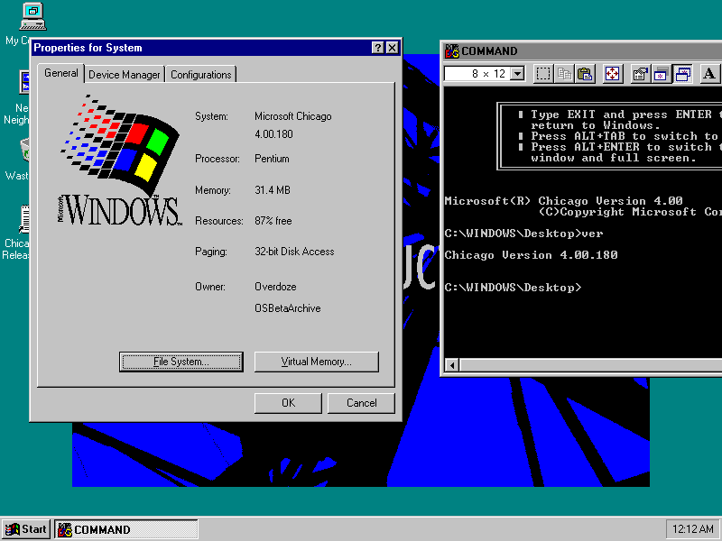 Microsoft Windows 95 for Fujitsu FM Towns (Japanese